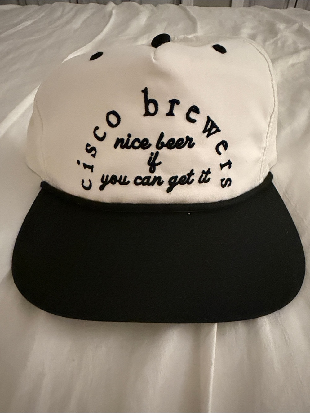Unisex Cisco Brewers Nantucket White and Black Hat